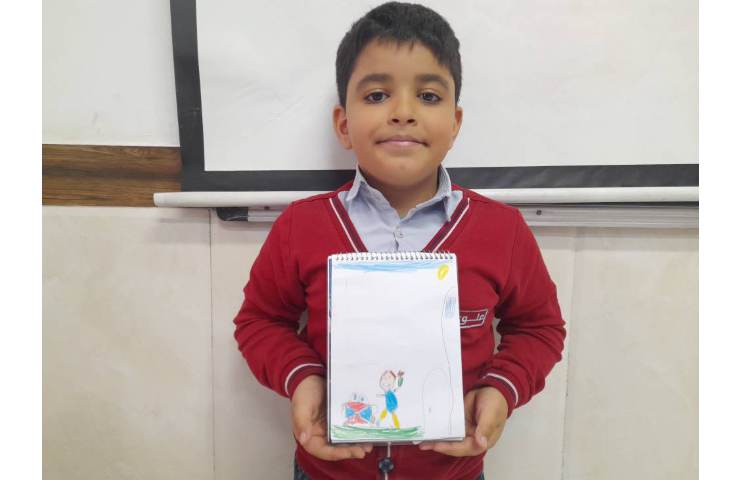 هنر - آشنایی با اجزای چهره و جزییات هر چه اجزا بیشتر و درست تر هوش بصری کودک 3