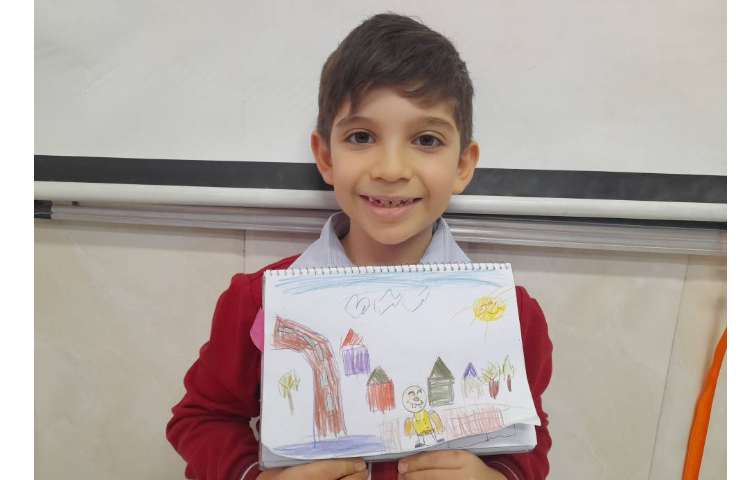 هنر - آشنایی با اجزای چهره و جزییات هر چه اجزا بیشتر و درست تر هوش بصری کودک 4