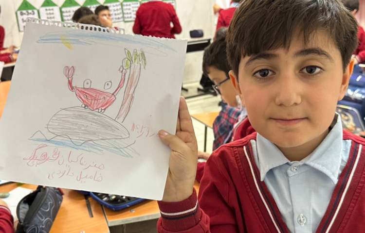 هنر - اشنایی با خرچنگ و نقاشی ان 1