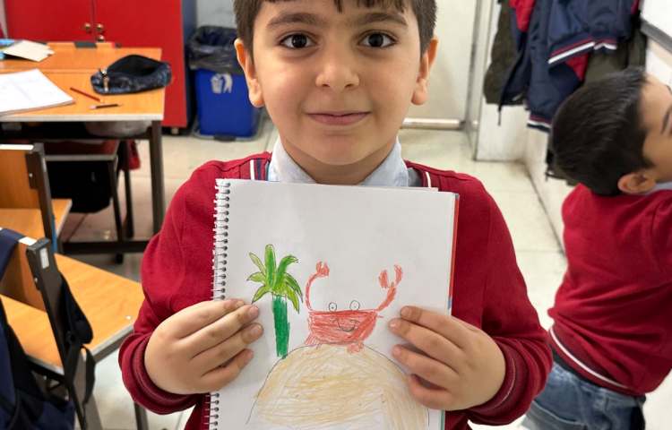 هنر - اشنایی با خرچنگ و نقاشی ان 3