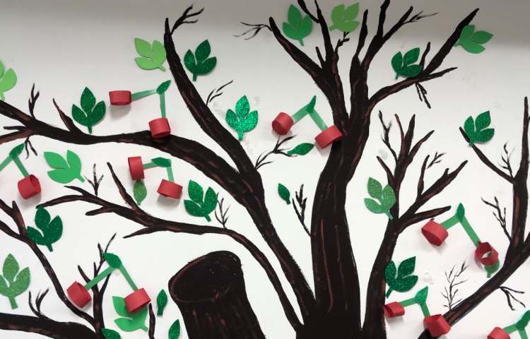 هنر ، درست کردن آلبالو و وصل کردن آنها به درخت کلاس 3