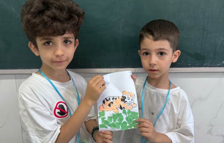 هنر - ساخت کلاژ حیوانات به صورت گروهی 3