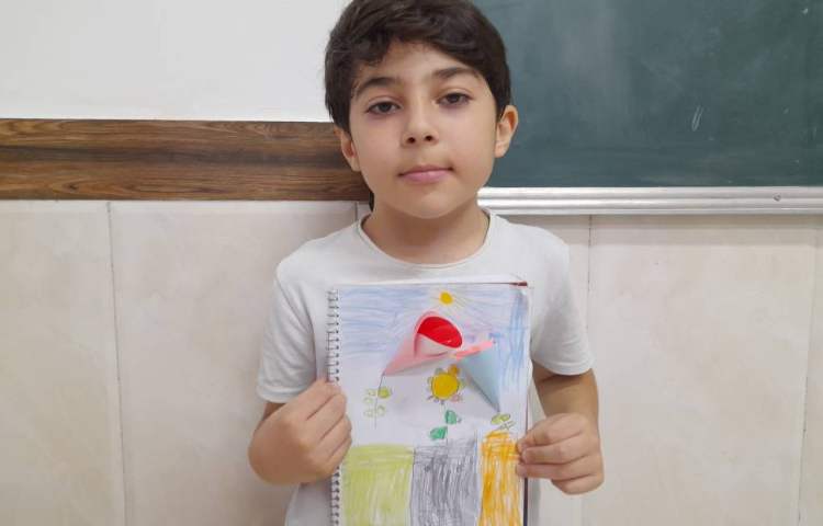 هنر - ساخت گلهای کاغذی با دایره های رنگی 1