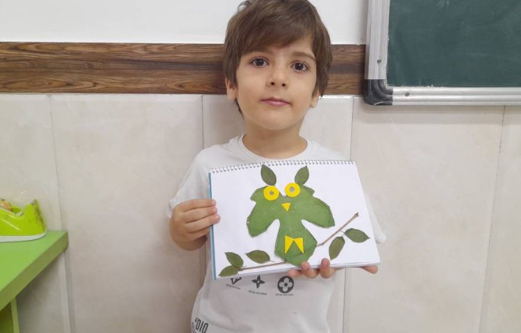 هنر - نقاشی با برگ 2