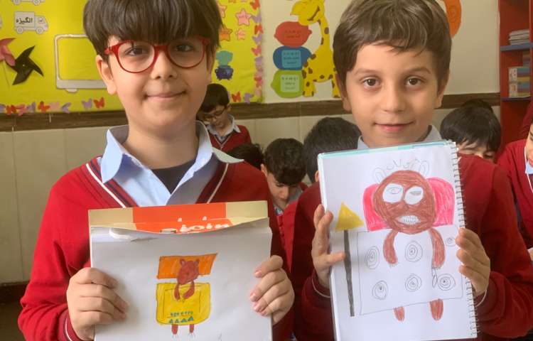 هنر- نقاشی خواب زمستانی خرس 4