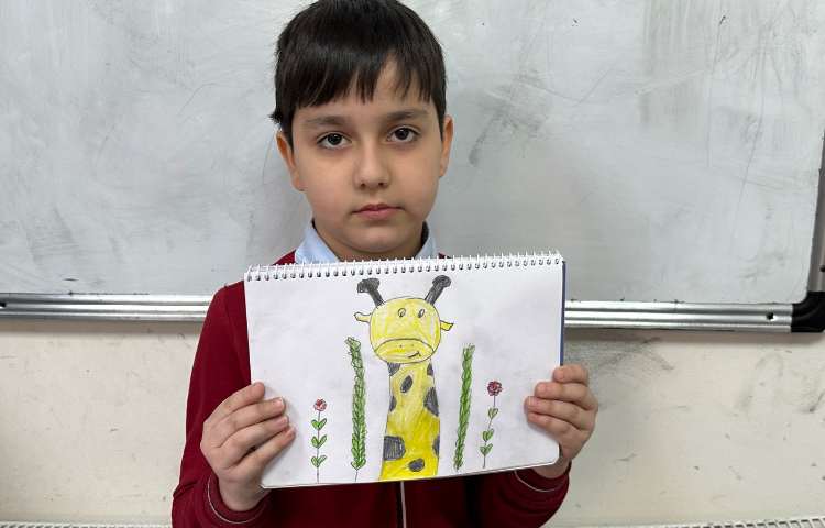 هنر - نقاشی زرافه 1