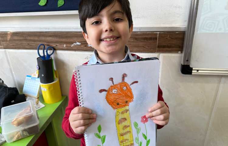 هنر -نقاشی زرافه 2