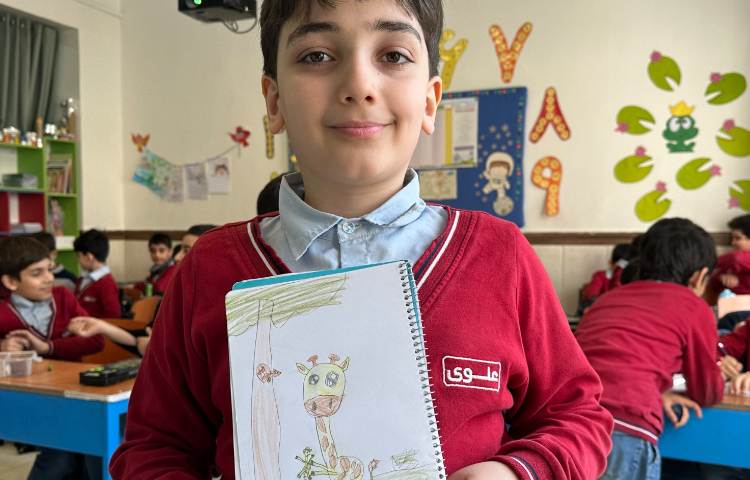 هنر -نقاشی زرافه 3