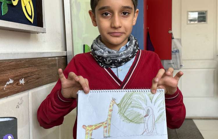 هنر -نقاشی زرافه 5