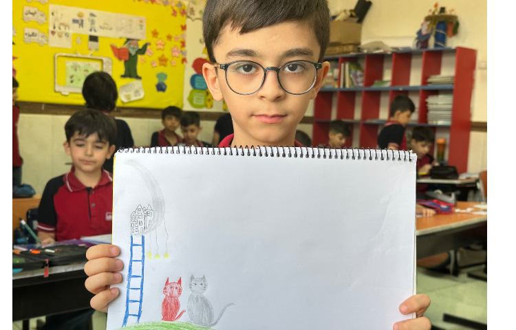 هنر - نقاشی شهر گربه ها 1