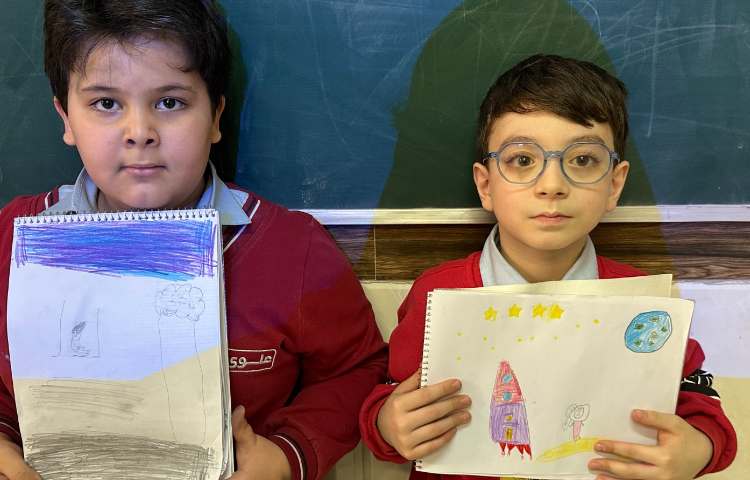 هنر - نقاشی فضانورد 5