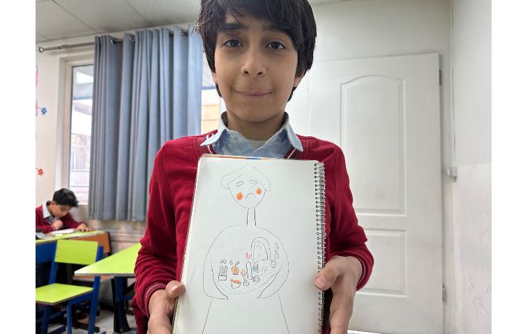 هنر - نقاشی پسر هفت سین به دست 3