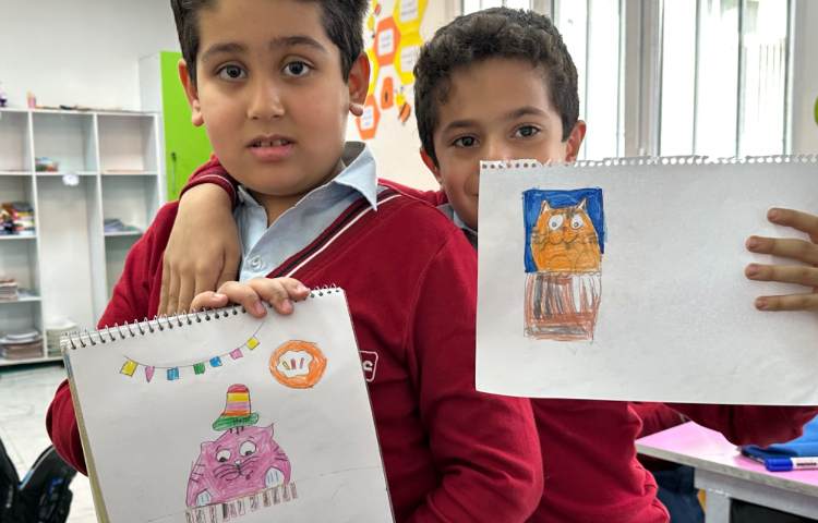 هنر - نقاشی گربه پیانیست 4