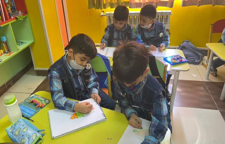 :هنر و خلاقیت،کشیدن شکل هندسی بیضی یا گردی دراز به شکل ماهی، کلاس بادبادک 1