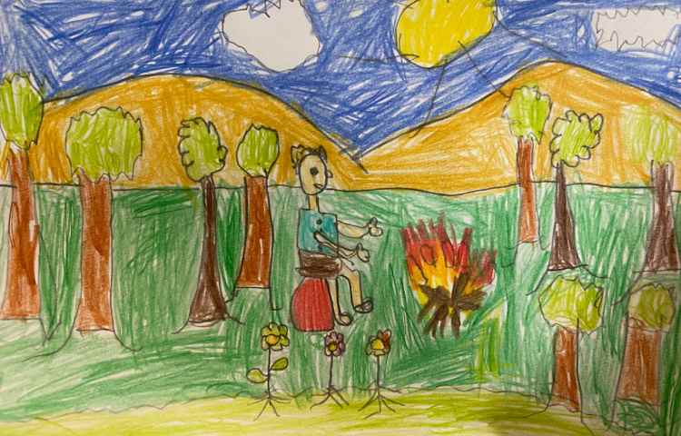 :هنر و خلاقیت، با موضوع خاطرات عید نوروز، کلاس دوم 3