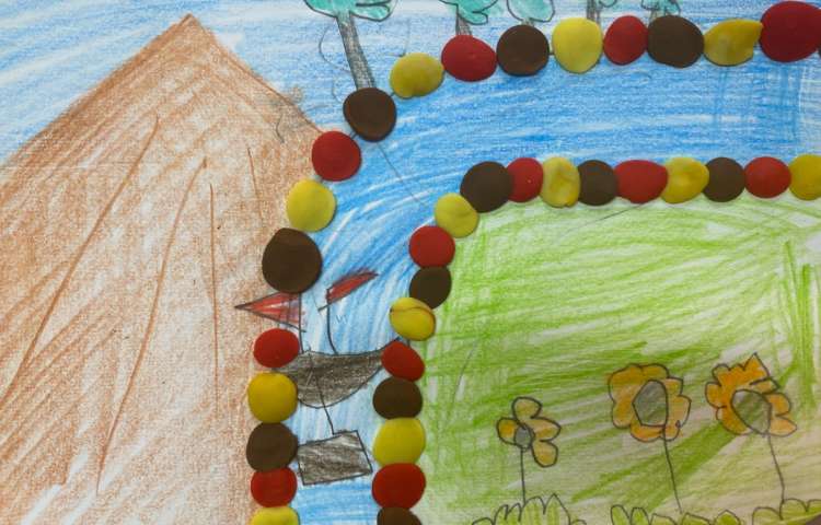 :هنر و خلاقیت، تلفیقی از مدادرنگی و خمیر بازی 5