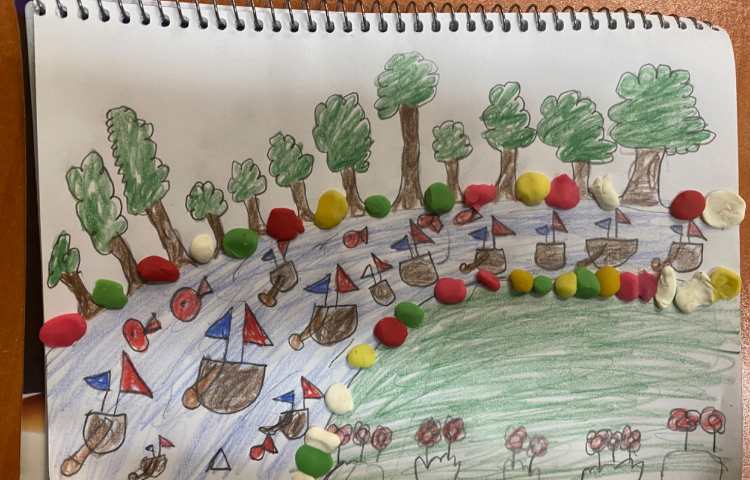 :هنر و خلاقیت، تلفیقی از مدادرنگی و خمیر بازی 6