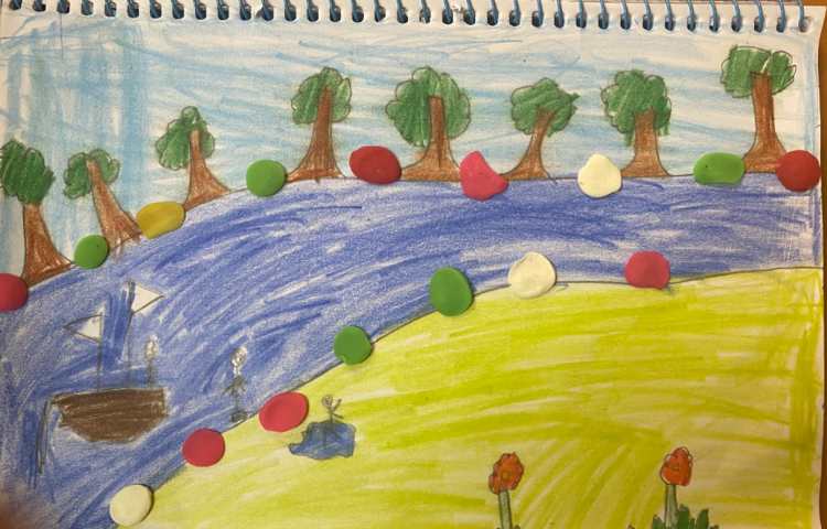 :هنر و خلاقیت، تلفیقی از مدادرنگی و خمیر بازی 7