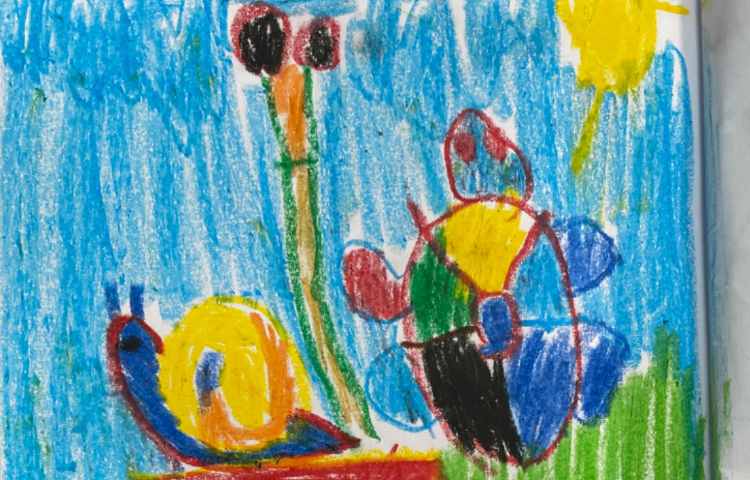 :هنر و خلاقیت، رسم لاکپشت و حلزون با دایره 2