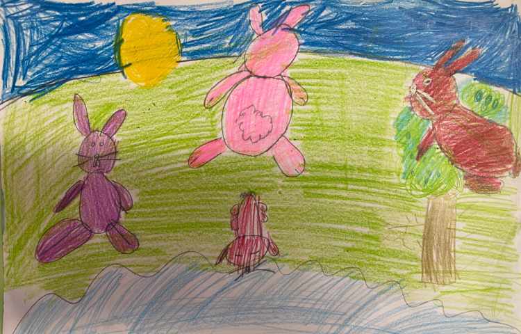 :هنر و خلاقیت، نقاشی خرگوش، پایه اول 1