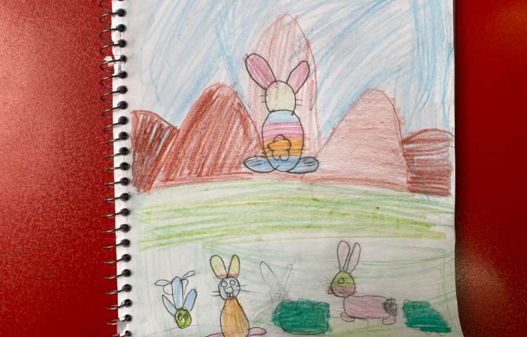 :هنر و خلاقیت، نقاشی خرگوش، پایه اول 10