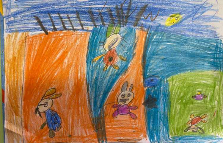 :هنر و خلاقیت، نقاشی خرگوش، پایه اول 2