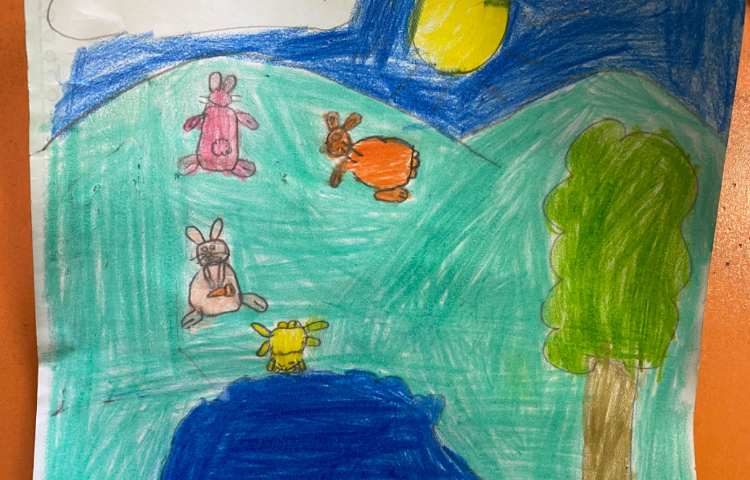 :هنر و خلاقیت، نقاشی خرگوش، پایه اول 5