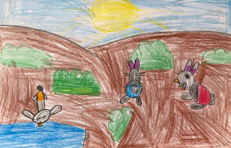 :هنر و خلاقیت، نقاشی خرگوش، پایه اول 7