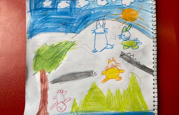 :هنر و خلاقیت، نقاشی خرگوش، پایه اول 9