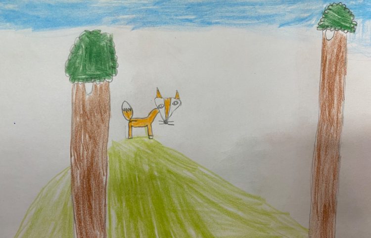 :هنر و خلاقیت، نقاشی روباه و جنگل، پایه اول 9