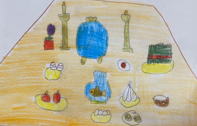 :هنر و خلاقیت، نقاشی سفره هفت سین 3