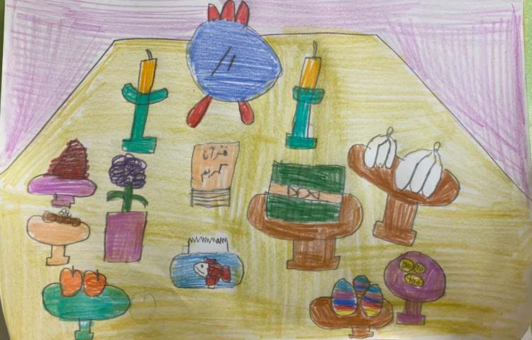 :هنر و خلاقیت، نقاشی سفره هفت سین 4