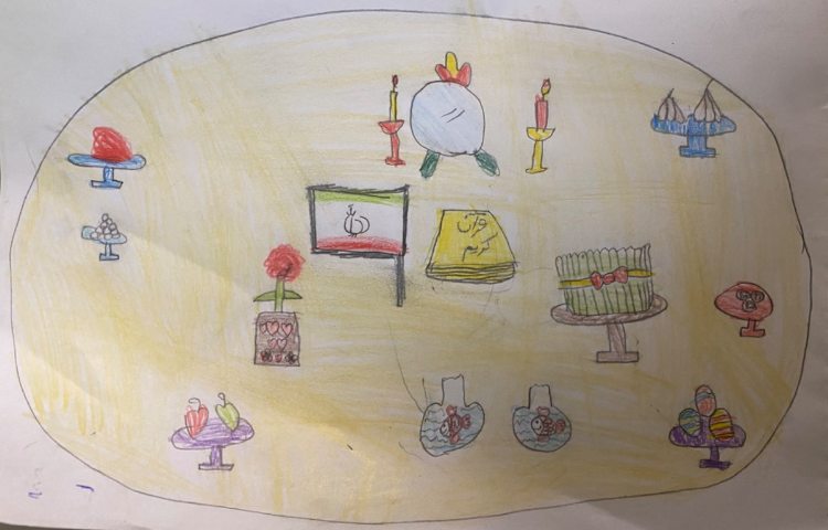 :هنر و خلاقیت، نقاشی سفره هفت سین 5