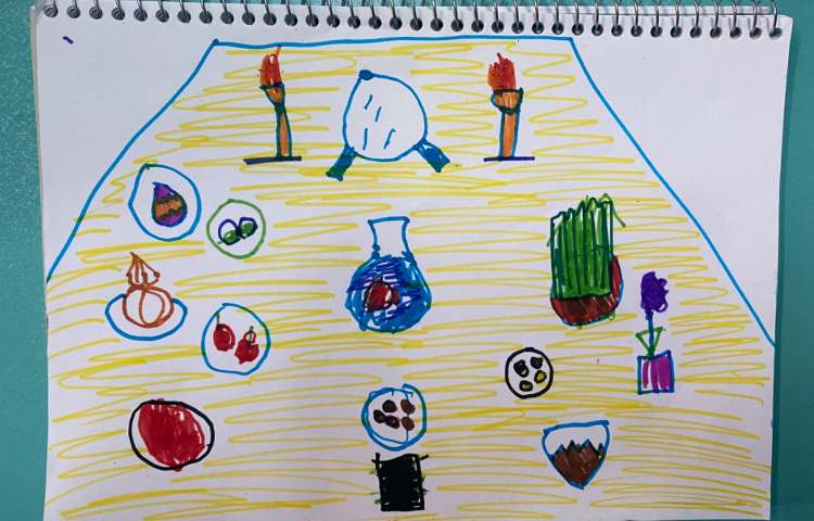 :هنر و خلاقیت، نقاشی سفره هفت سین 5