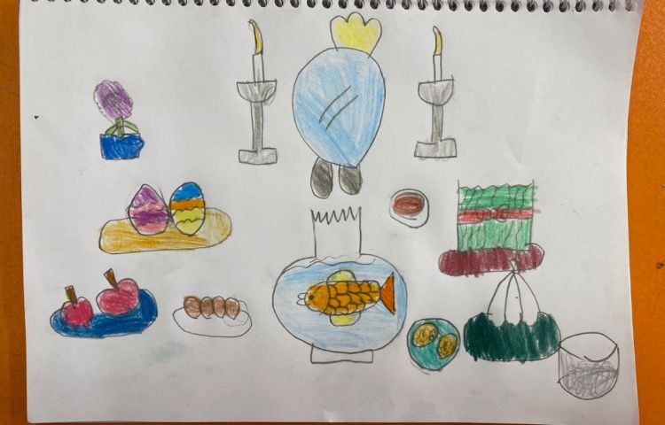 :هنر و خلاقیت، نقاشی سفره هفت سین 6