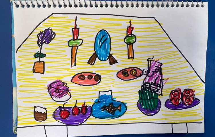 :هنر و خلاقیت، نقاشی سفره هفت سین 6