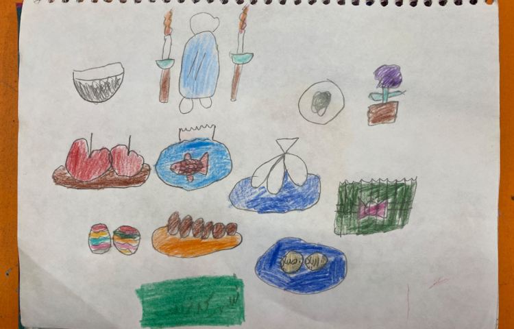 :هنر و خلاقیت، نقاشی سفره هفت سین 8