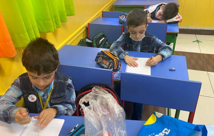 :هنر و خلاقیت، نقاشی پروانه، کلاس پرتقال 1