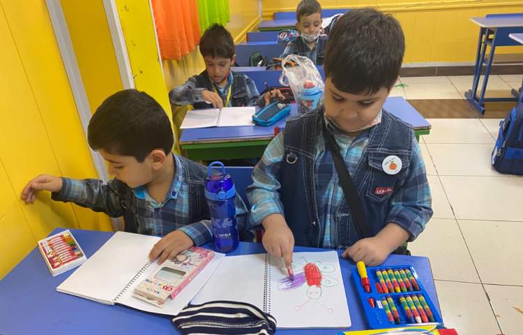 :هنر و خلاقیت، نقاشی پروانه، کلاس پرتقال 3