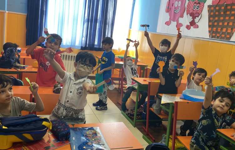 :هنر و خلاقیت، کاردستی صورتک خرس، کلاس توت فرنگی