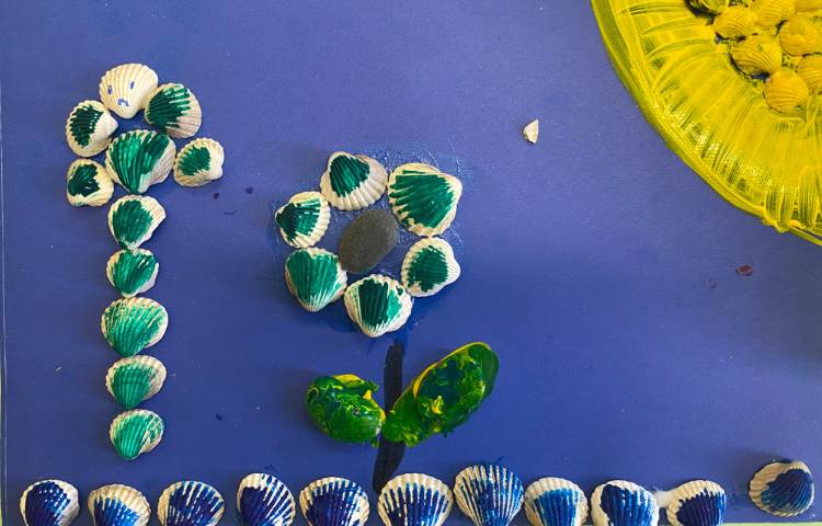 :هنر و خلاقیت، کار تابلو سنگی، کلاس زمین 2