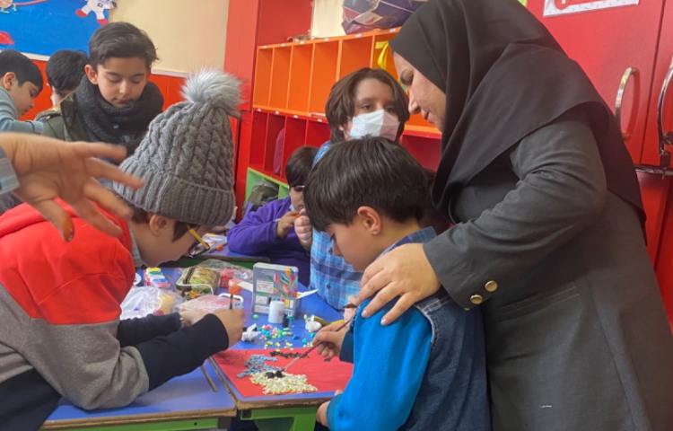 :هنر و خلاقیت، کار تابلو سنگی، کلاس مریخ 1