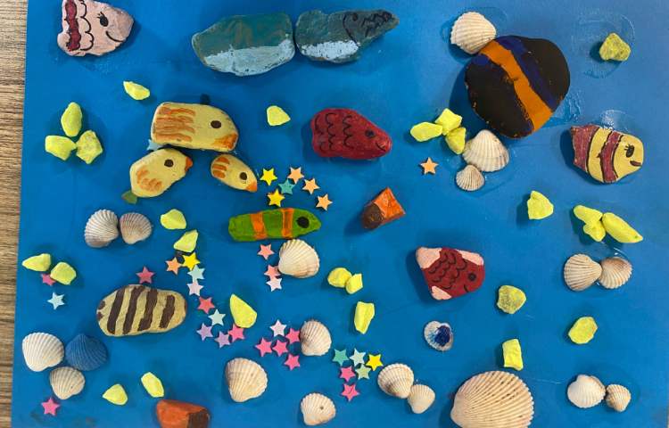 :هنر و خلاقیت، کار تابلو سنگی، کلاس مریخ 5