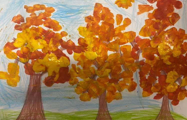 :هنر پایه دوم، نقاشی کار با گواش 1