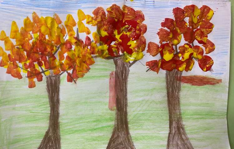 :هنر پایه دوم، نقاشی کار با گواش 2