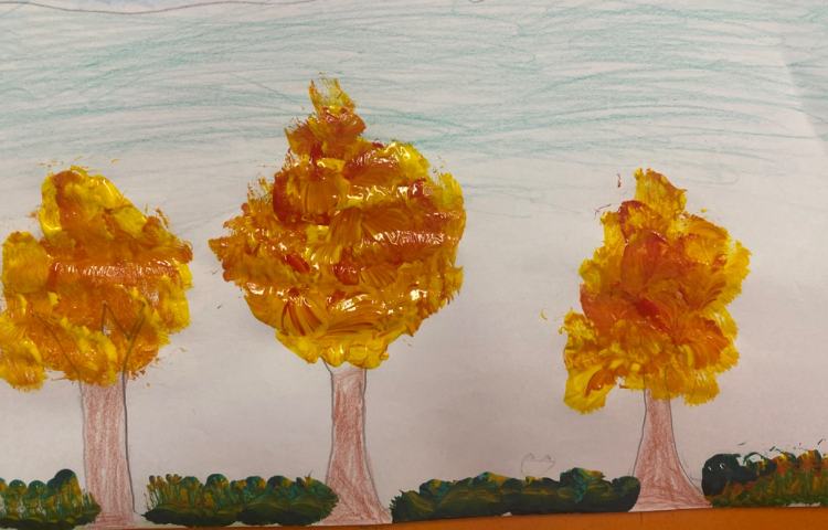 :هنر پایه دوم، نقاشی کار با گواش 3