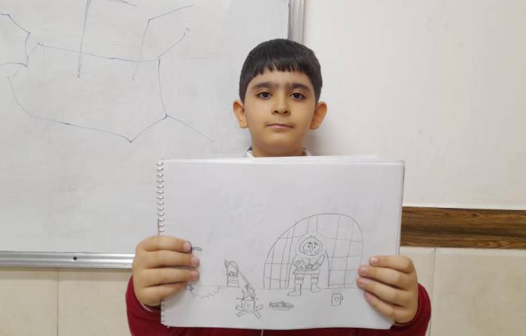 هنر -کاریکاتور با موضوع برف و سرما 1