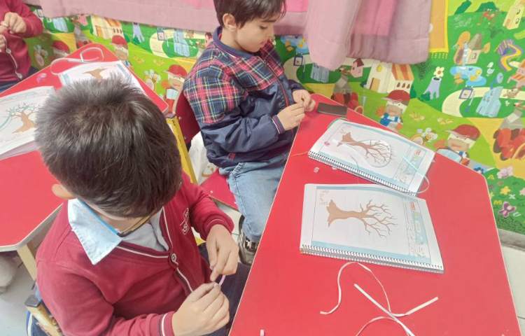 هوش (درست کردن کلاژ درخت بهار) 2