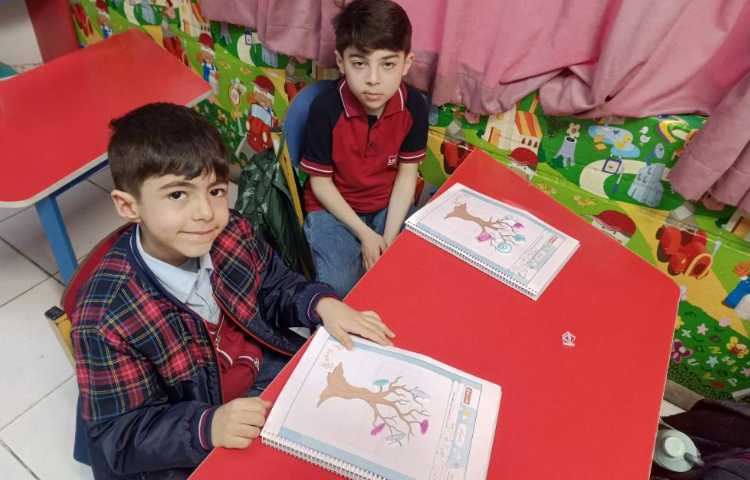 هوش (درست کردن کلاژ درخت بهار)