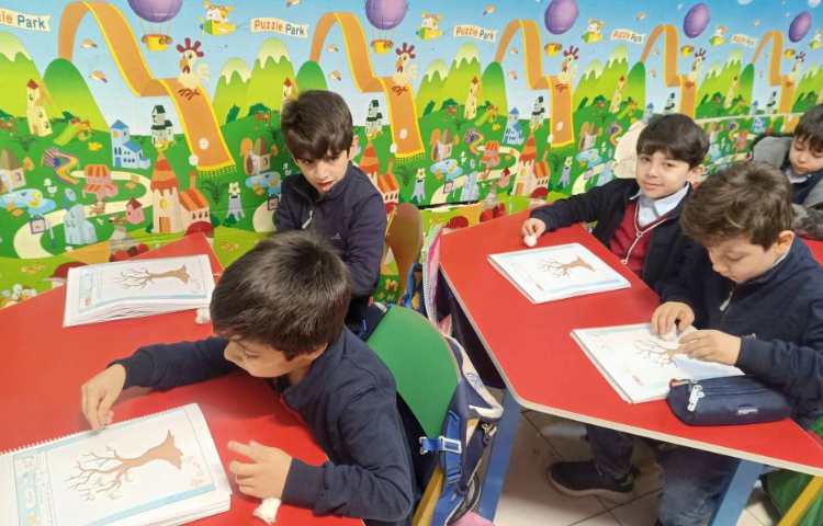 هوش ( درست کردن کلاژ زمستان) 8